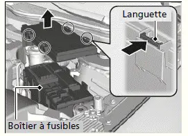 Boîtier à fusibles du compartiment moteur