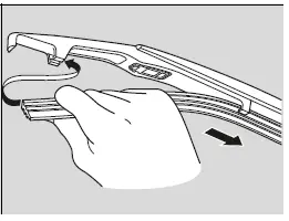 Remplacement du balai en caoutchouc d'essuieglace de lunette