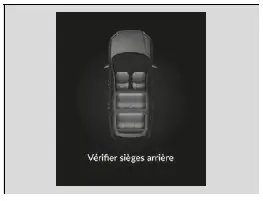 Rappel sièges arrière